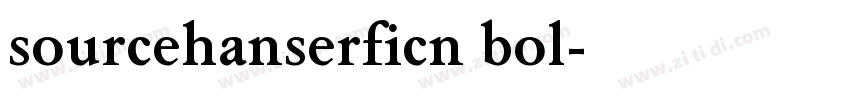 sourcehanserficn bol字体转换